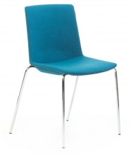 Jubel 4 Leg. Frame: Chrome, White, Black. Fully Upholstered. Any Fabric Colour